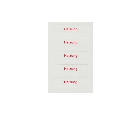 Siemens DELTA style, Labeling field insert for rocker switch Heating switch 5TG1316