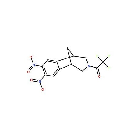 Ak Scientific 3-(Trifluoroacetyl)-7, 8-dinitro-4, 5-dihydro-1H-1, 5-methanobenzo[d]azepine (1g), CAS 230615-59-5 Z3502-1g