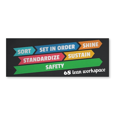 Signmission 6S Lean Workspace, 24 Inch, Decal D-24-30336