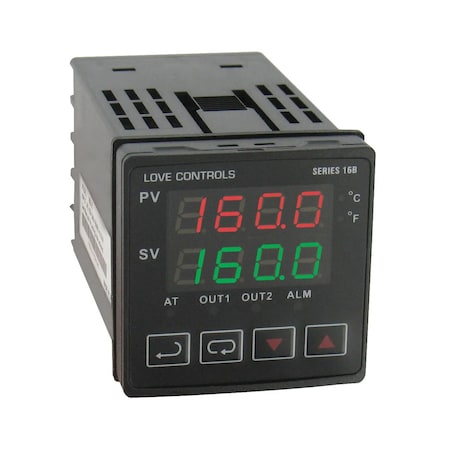 Dwyer Instruments Digital Temperature Controller, 48 mm L 16B-33-LV