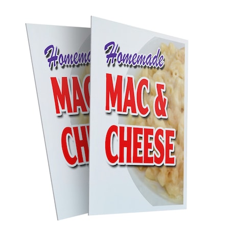 Signmission Homemade Mac & Cheese, Plastic Signs Only 24 Inch x 36 Inch, Corrugated Plastic, 2PK CSB-2436-2PACK-Homemade Mac & Cheese