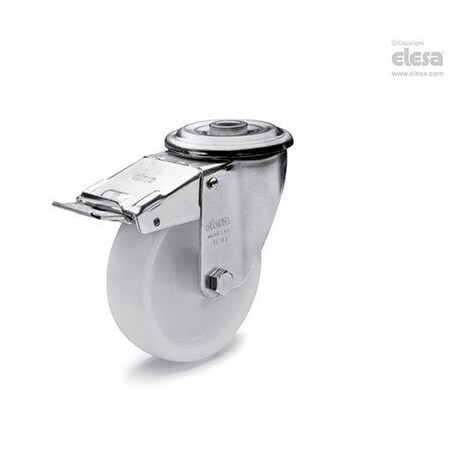 Elesa 450699 Monolithic castor wheels steel bracket Technopolymerng plate bracket and centre 450699