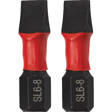 Do It Best 1'' Slotted No, 6-8 Impact Ready Screwdriver Bit, 2PK QJDIB-SC-038