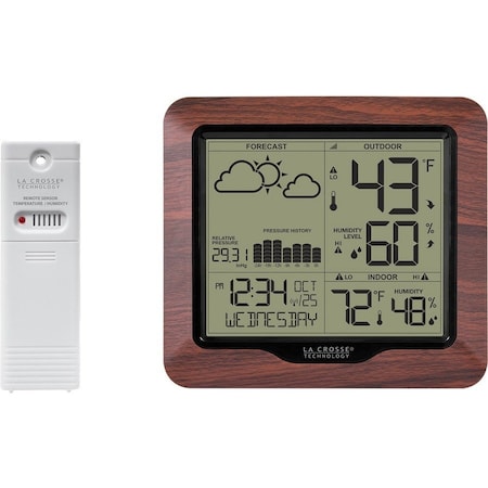 La Crosse Technology Weather Station w Forecast/Atomic Time 308-1417BL