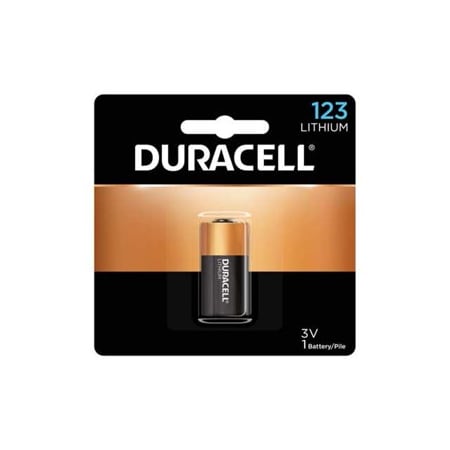 Batteries Plus Duracell Pro 3V 123 Lithium Battery Diameter 64in, Height 1 35in CR123A