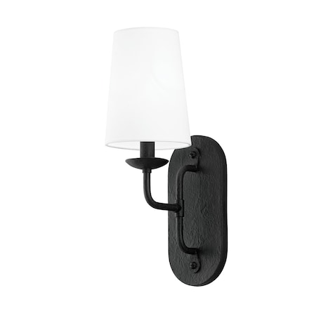 Troy Lighting Moe 1 Light Wall Sconce 6 In. Black Iron B1621-BI