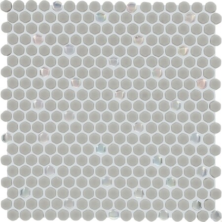 Daltile Starcastle 5/8'' Mini Hexagon Glass Wall and Floor Mosaic, 15PK SC78MINIHEXMSMT