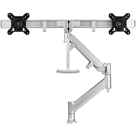 Atdec direct to desk dual display crossbar dynamic arm desk mount, dual monitor mount, suits AWMS-RHXB-H-B