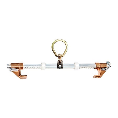 Werner Sliding Beam Anchor, 22 in Length, 425 lb Weigth Capacity, Aluminum Anchor, Swivel D-Ring A550000
