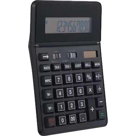Staples Basic Solar & Battery 12-Digit Black Calculator TR290/ST290CC