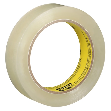 Scotch Packing Tape, 2.3 mil Thick, 1 in W x 72 yd L, 3 in Core Dia., Clear, 4 PK 600