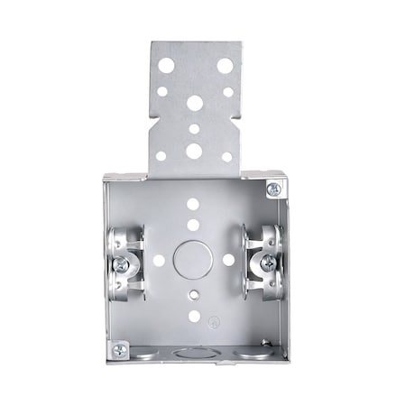E Energetic Lighting 4" Square welding box with bracket 1-1/2" Depth metal Electrical box, 24PK EMB-41CW-LA
