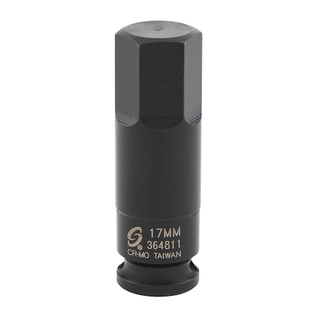 Sunex 3/8 in Drive 17Mm Hex Impact Socket 364811
