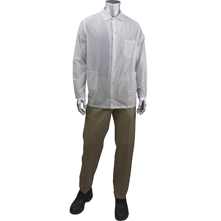 Uniform Technology StatStar Short ESD Lab Coat BR49A-44WH-5XL