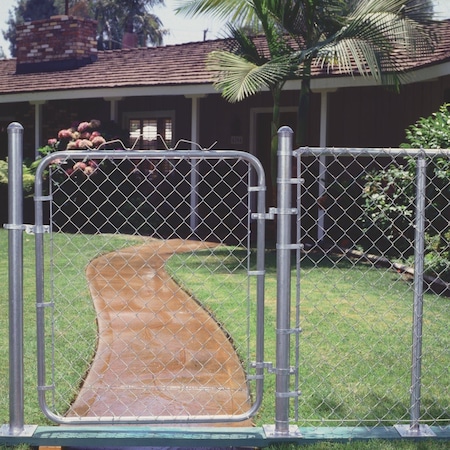 Midwest Air Tech Single Walk 35'' W.x46'' H. Chain Link Gate 308584A