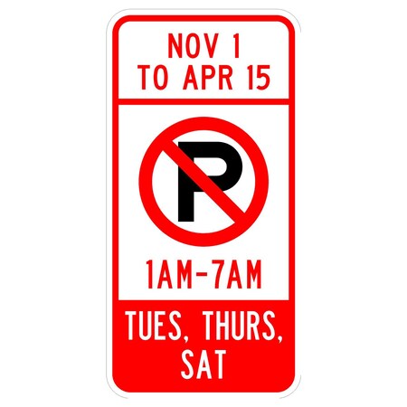 Sign Solutions Usa Parking Sign, 12 in W, Aluminum Sign, White DCS10HWT1224CUS00075