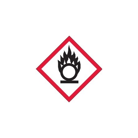 Bubblefast 1 x 1'' Pictogram - Flame Over Circle Labels BFDL4146