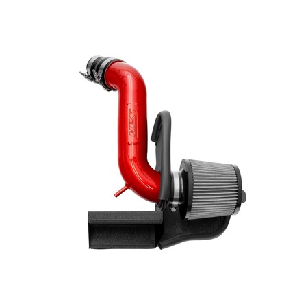 Hps Performance Air Intake Kit with Heat Shield, Red, 827-714R