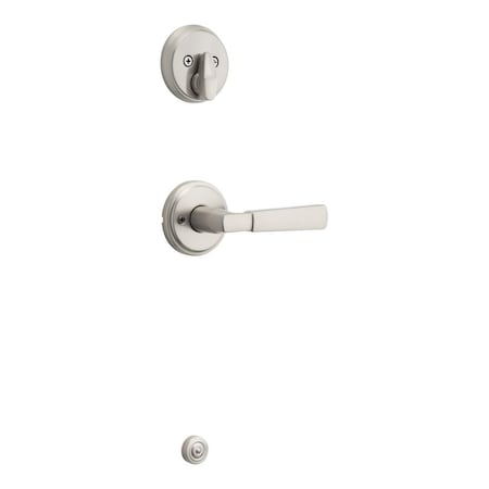 Kwikset Perth Lever Interior Single Cylinder Handleset Trim Satin Nickel Finish 971PHL-15