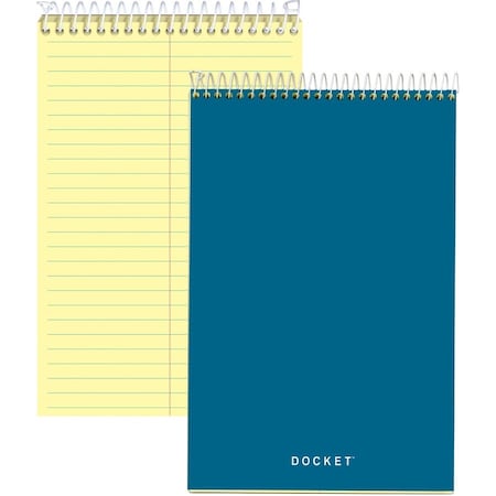 Tops Business Forms Docket Steno Pad, Gregg Rule, Forest Green Cover, 100 Canary-Yellow 6 X 9 Sheets 63851