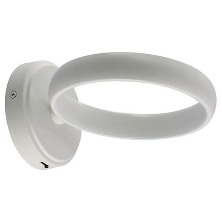 Westgate 8in HOLLOW CIRCLE WALL SCONCE10W 500LM DIM WHT, 27K/30K/35K/40K/50K, White SCRH-WS-WH