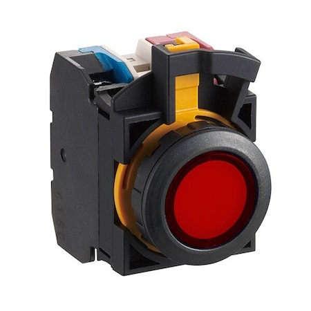 Idec Illuminated PB 22MM 2NO+2NC Red 24V Blac CW1L-M1E22Q4R