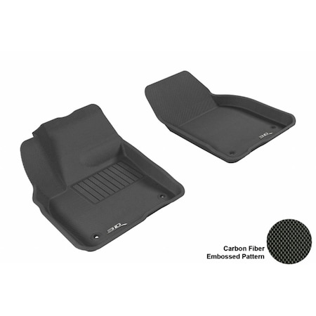 3D Maxpider VOLVO C30 2007-2013 KAGU BLACK R1 Floor Mat L1VV00711509