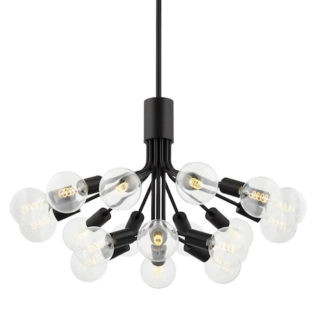 Mitzi Drea 18 Light Chandelier 4.5 In. Soft Black H680818-SBK