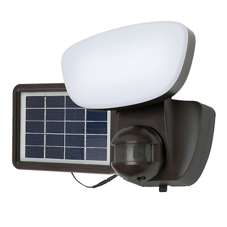Halo Solar Flood Series Floodlight, 70 W, 1021 Lumens, 4000 K Color Temp, Polycarbonate Fixture SLFS1AM1B