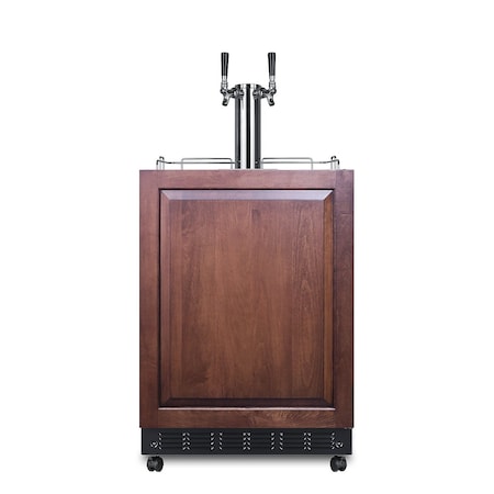 Summit Commercial 24in Wide Wine Kegerator Panel Not Included SBC7BRSIFWK2