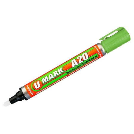 U-Mark A20 Paint Marker w/ Reversible Tip LIGHT GREEN 10709