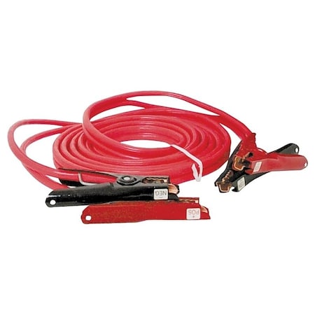 Southwire Road Power Booster Cable, 4 AWG Wire, Clamp, Red Sheath 08666-00-04