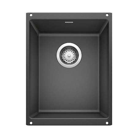 Blanco Bar Sink, 1 bowl, Silgranit, 18.11 in W x 13.75 in L x 7.87 in H 513424