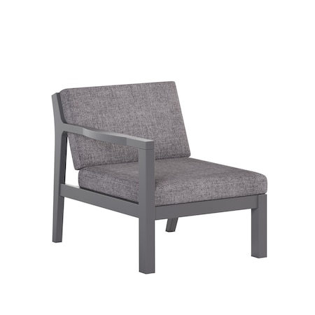 Polybird BREEZE DEEP SEAT SECTIONAL PIECE RIGHT CHAIR        CHARCOAL POLYBIRD P102-CH-CASL