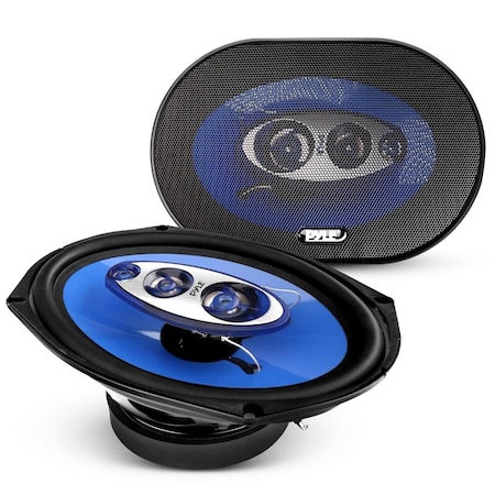 Pyle 6x9/7x10 car Speakers 4-Way Quadriaxial Full Range Sound Audio PL714BL