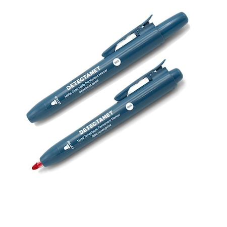 Detectamet Metal Detectable Permanent Marker, Red Color Family, 10 PK 146-A05-P03-A07