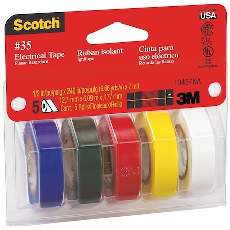 Scotch Electrical Tape Kit, PVC Backing 10457