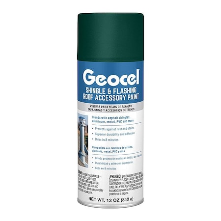 Geocel Shingle and Flashing Roof Paint, Green GC91110-6X