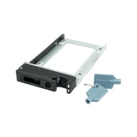Qnap 2.5 SSD TRAY WITH KEY LOCK AND TWO KEYS, BLACK AND METAL TRAY-25-BLK03