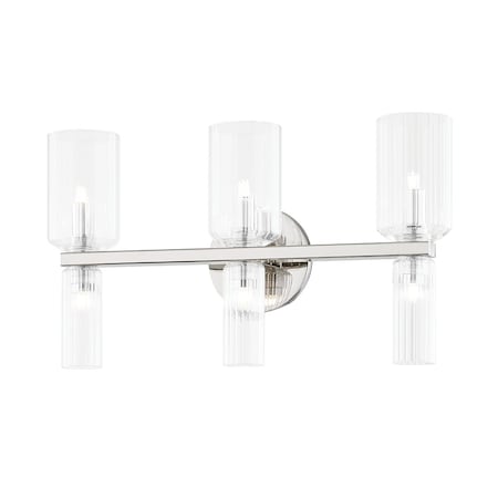 Mitzi Tabitha 6 Light Bath And Vanity 10.25 In. Polished Nickel H384303-PN