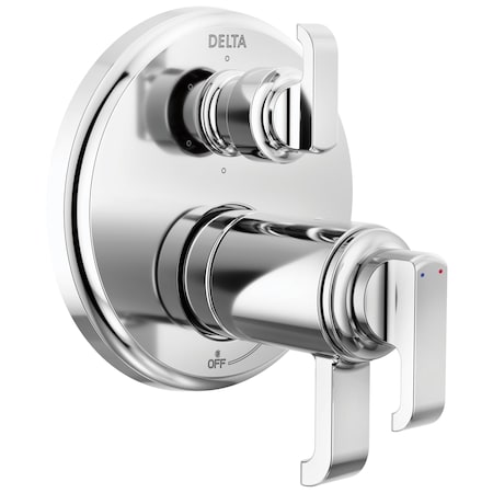 Delta Tetra Tempassure 17T Series Integrated Diverter Trim With 6-Setting In Lumicoat Chrome T27T989-PR