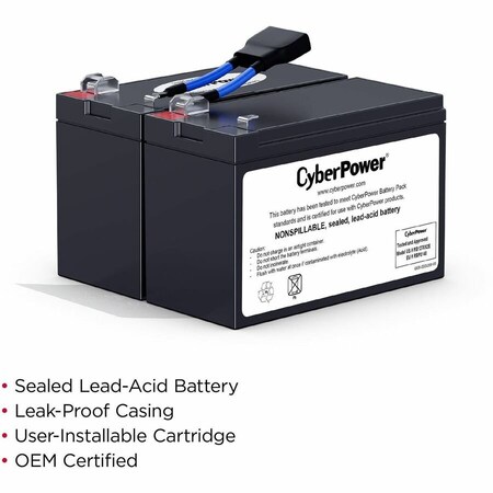 Cyberpower 2 X 12V/7AH BATTERIES, 18-MONTH WTY RB1270X2E