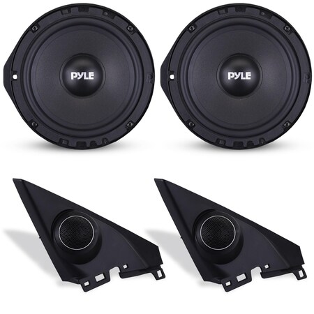 Pyle 6.5 in Two Way Coaxial Speaker System for 2006 and Up Vehicles, 300 Watts, 4 Ohm, Butyl Rubber PLHONDA652