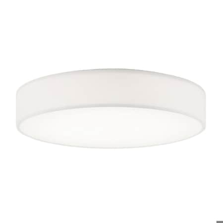 Afx Ashland LED Flush Mount - 16in Dia. - White Linen ALDF16LAJUDWH