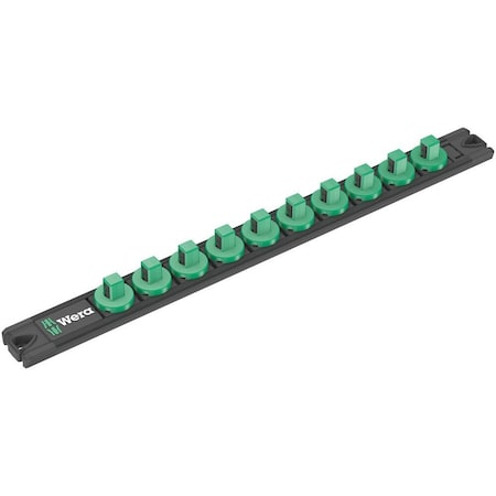 Wera 9601 Magnetic socket rail, 3/8 in, empty, 30 x 340 mm 5136421001