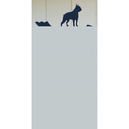 The Lazy Scroll French Bulldog Garden Mount Weathervane frenchbdin