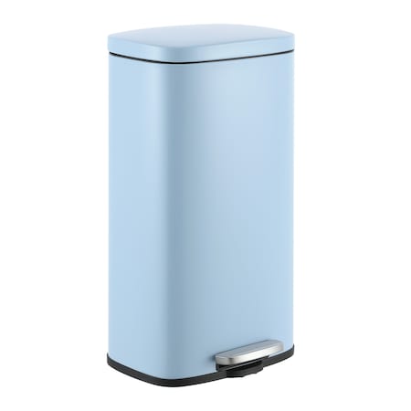 Happimess Curtis 8-Gallon Step-Open Trash Can, Tide Pool Blue HPM1011G