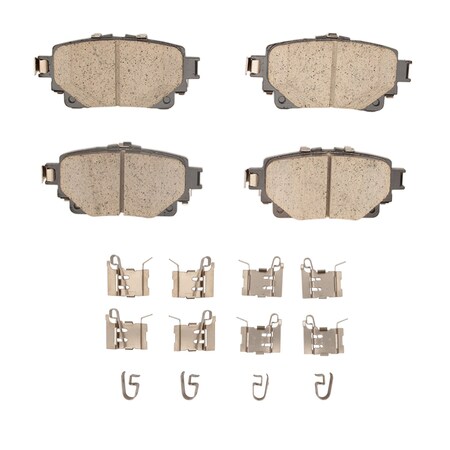 Dynamic Friction Co DFC HybriDynamic Brake Pads Hrdwr Kit 4000-2305-01