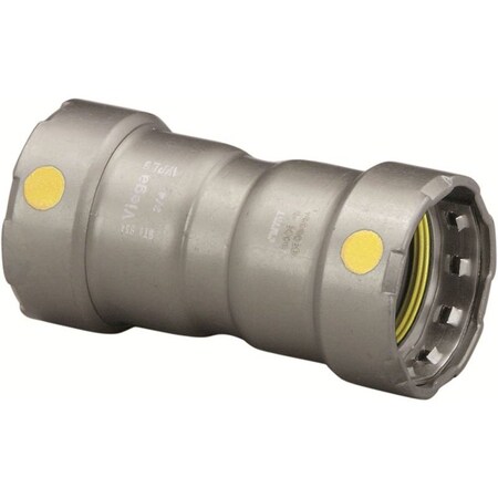 Viega MegaPressG couplingWith stop P1 2 P2 2 carbon steel zinc-nickel coating 25026