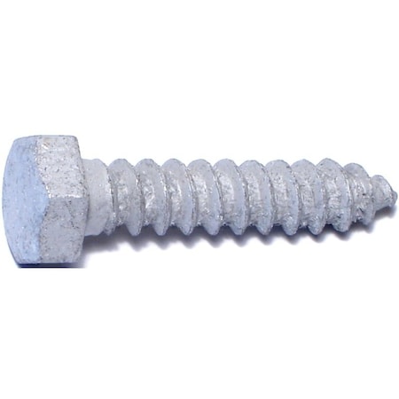 Midwest Fastener Lag Screw, #0, Steel, Galvanized Hex 5567